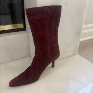 Franco Sarto Burgundy Women's Boots